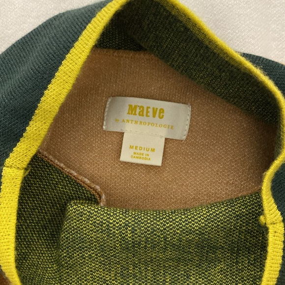 Maeve / Anthropologie Mock Neck Carys Colorblock Sweater - Picture 5 of 10